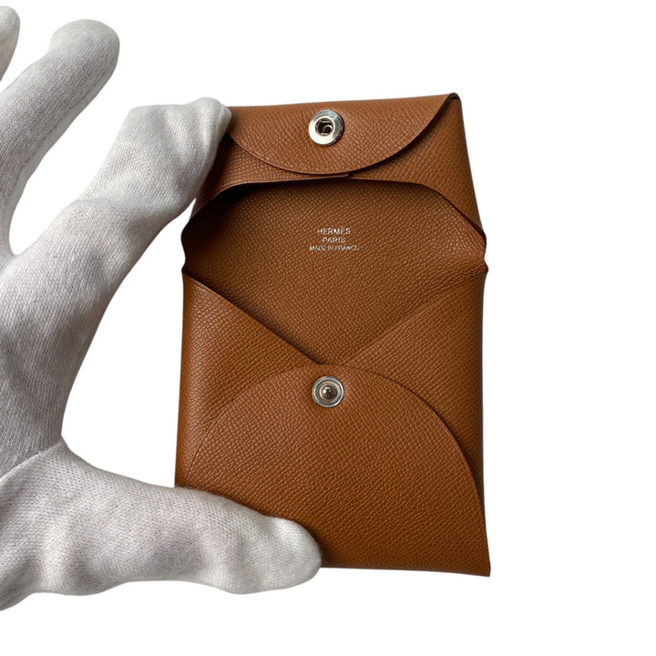 新品 エルメス HERMES レディース バスティア ゴールド ヴォーマダム SV金具 W刻印 コインケース