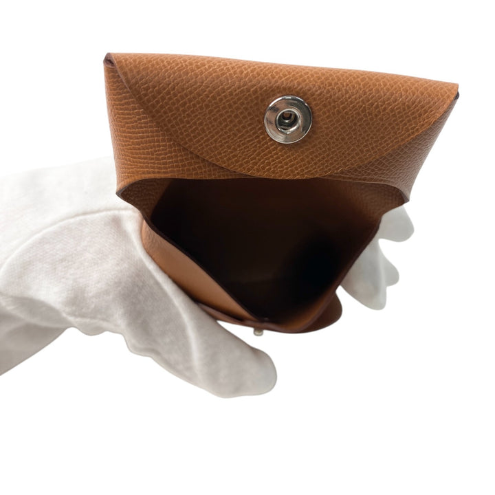 新品 エルメス HERMES レディース バスティア ゴールド ヴォーマダム SV金具 W刻印 コインケース