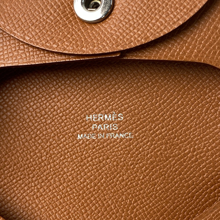 新品 エルメス HERMES レディース バスティア ゴールド ヴォーマダム SV金具 W刻印 コインケース