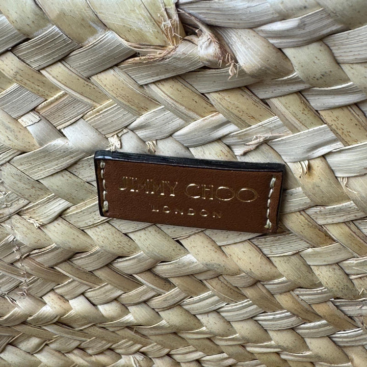 ジミーチュウ Jimmy Choo ラフィア製 Macy カゴバッグ 2way ショルダーバッグ ハンドバッグ 斜めがけ クロスボディ レディース