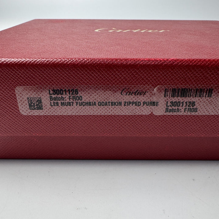 カルティエ Cartier カードケース コインケース フーシャピンク レザー レディース