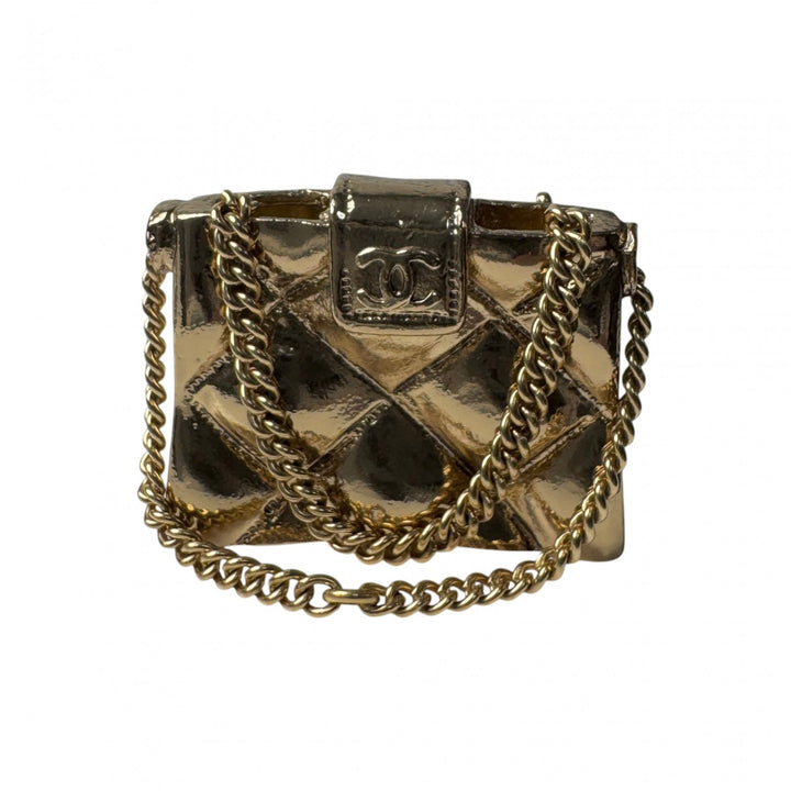 シャネル CHANEL マトラッセ バッグモチーフ ブローチ 02P レディース