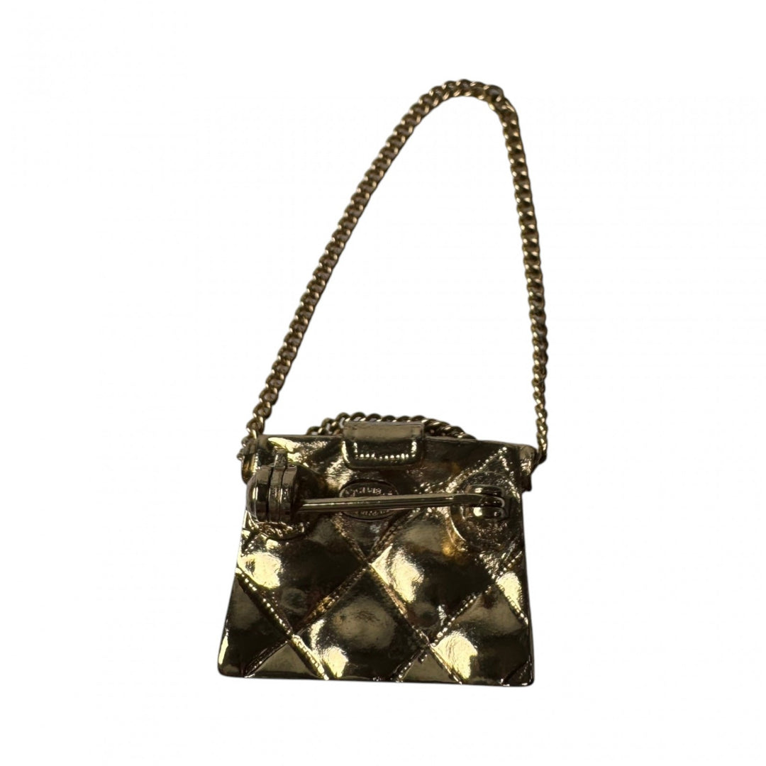 シャネル CHANEL マトラッセ バッグモチーフ ブローチ 02P レディース