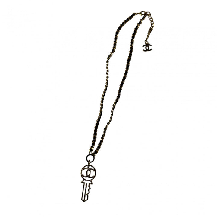 シャネル CHANEL ココマーク 鍵 キー モチーフ ネックレス B17A レディース