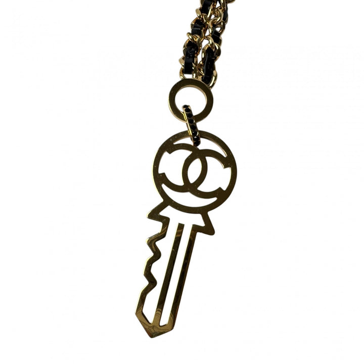 シャネル CHANEL ココマーク 鍵 キー モチーフ ネックレス B17A レディース