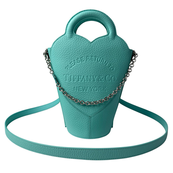 未使用 ティファニー Tiffanyリターン トゥ ハート 2way ハンドバッグ ショルダーバッグ 斜めがけ クロスボディ レディース