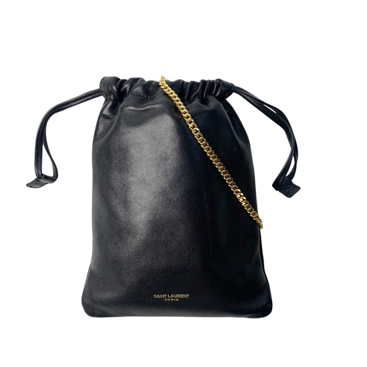 サンローラン SAINT LAURENT レディース ミニ チェーンショルダーバッグ ブラック 斜めがけ クロスボディ 640714