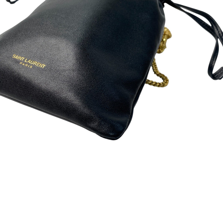 サンローラン SAINT LAURENT レディース ミニ チェーンショルダーバッグ ブラック 斜めがけ クロスボディ 640714