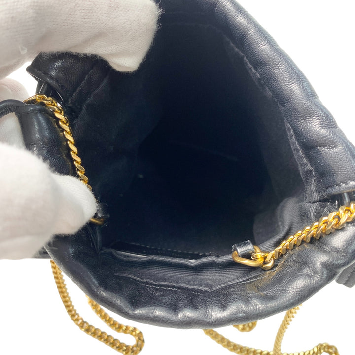 サンローラン SAINT LAURENT レディース ミニ チェーンショルダーバッグ ブラック 斜めがけ クロスボディ 640714