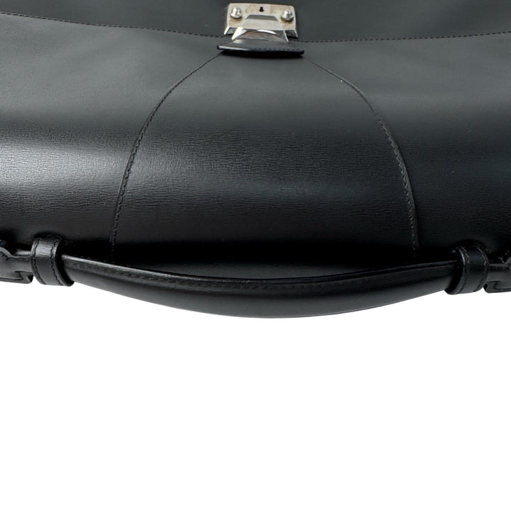 カルティエ Cartier トラディション ビジネスバッグ レザー ブラック メンズ