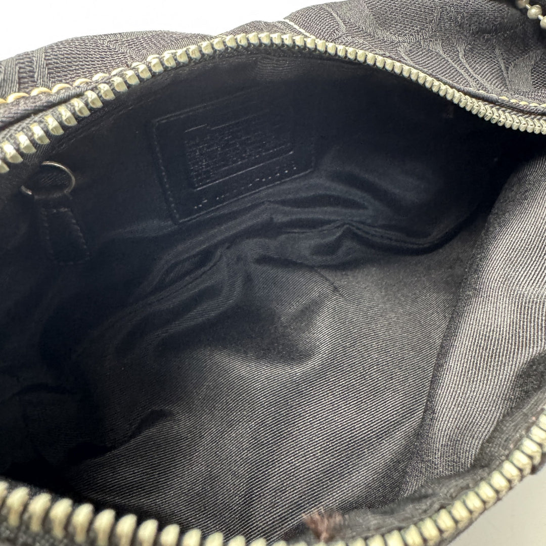美品 コーチ COACH ワンショルダー シグネチャー 10599 ハンドバッグ ブラック レディース