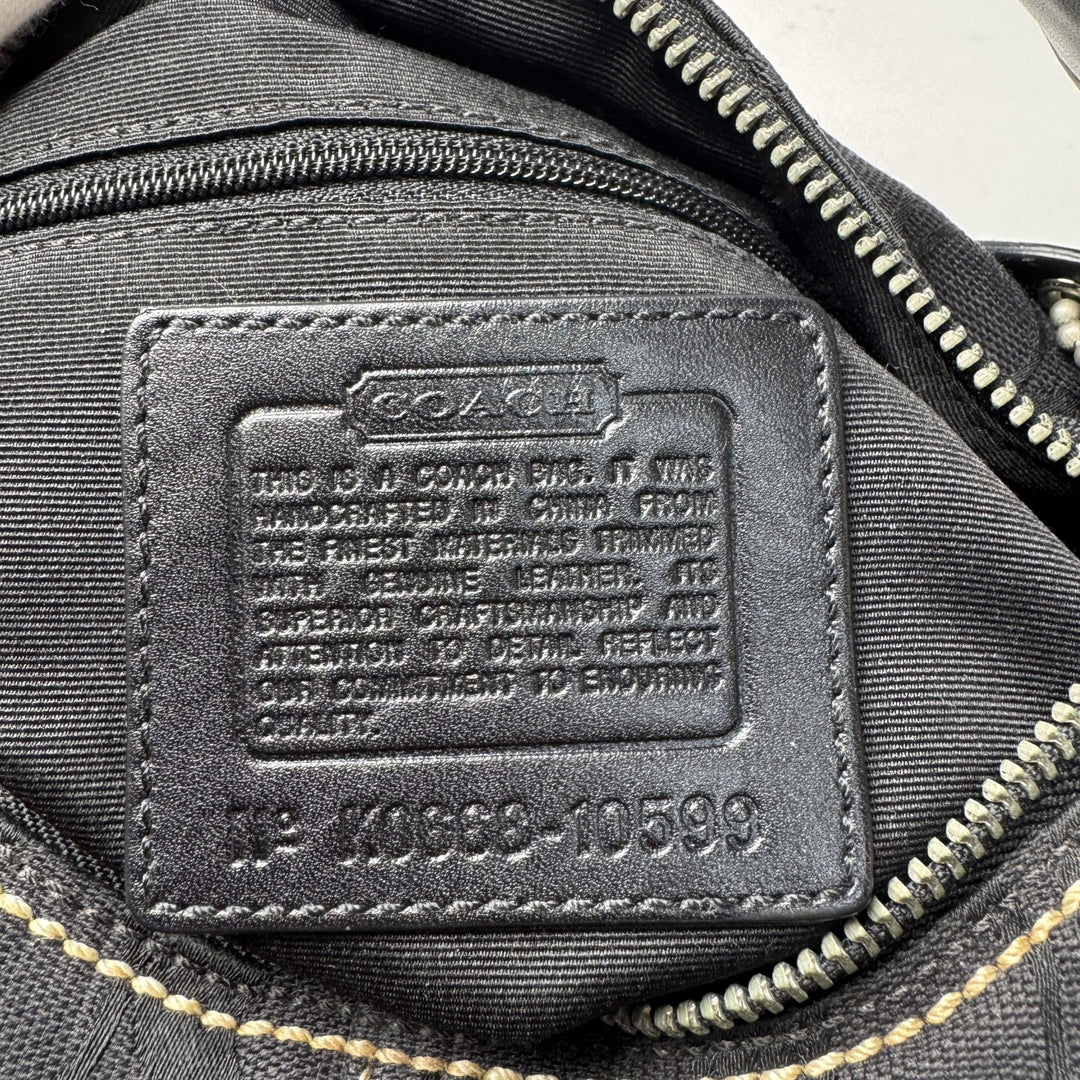 美品 コーチ COACH ワンショルダー シグネチャー 10599 ハンドバッグ ブラック レディース