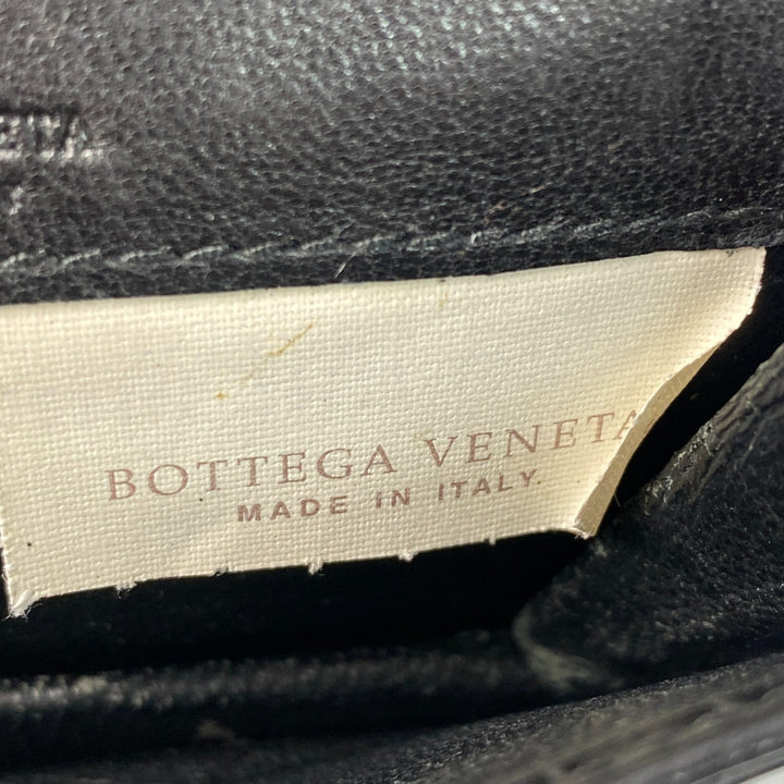 ボッテガヴェネタ BOTTEGA VENETA マットクロコ カードケース ブラック メンズ