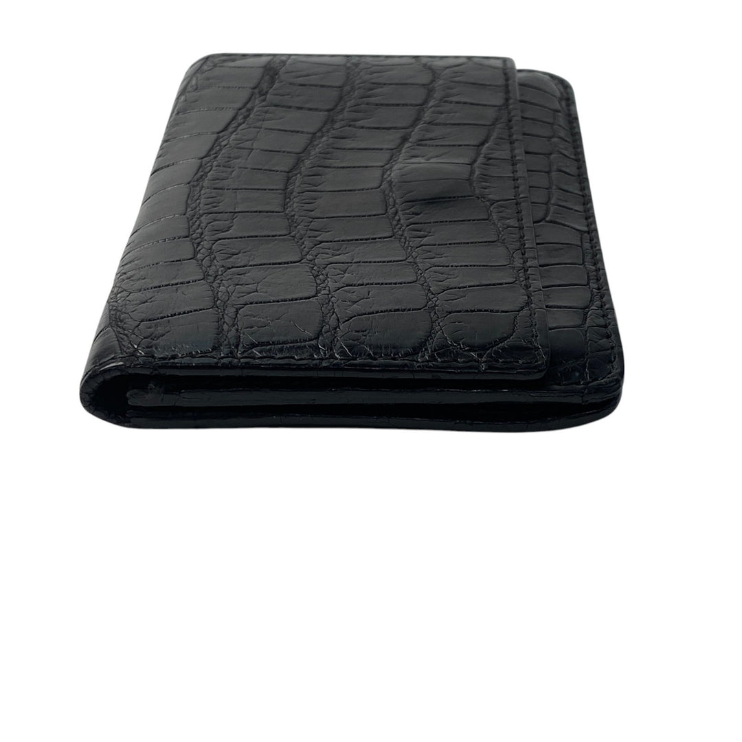 ボッテガヴェネタ BOTTEGA VENETA マットクロコ カードケース ブラック メンズ