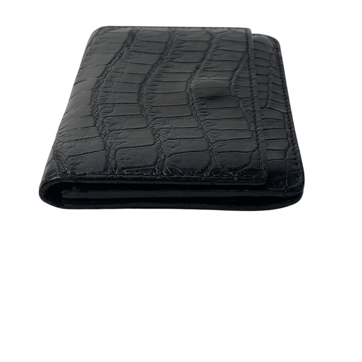 ボッテガヴェネタ BOTTEGA VENETA マットクロコ カードケース ブラック メンズ