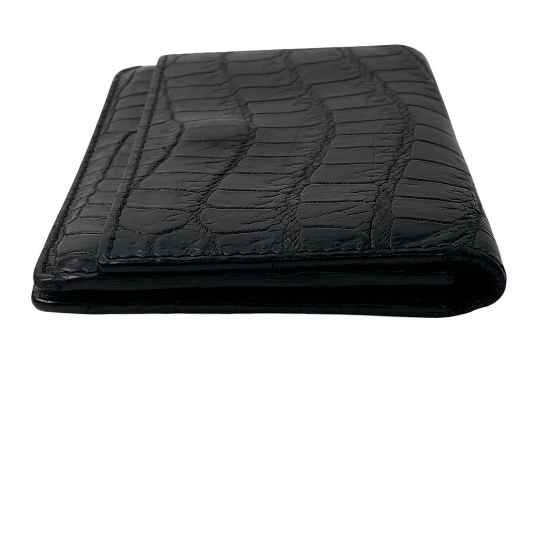 ボッテガヴェネタ BOTTEGA VENETA マットクロコ カードケース ブラック メンズ