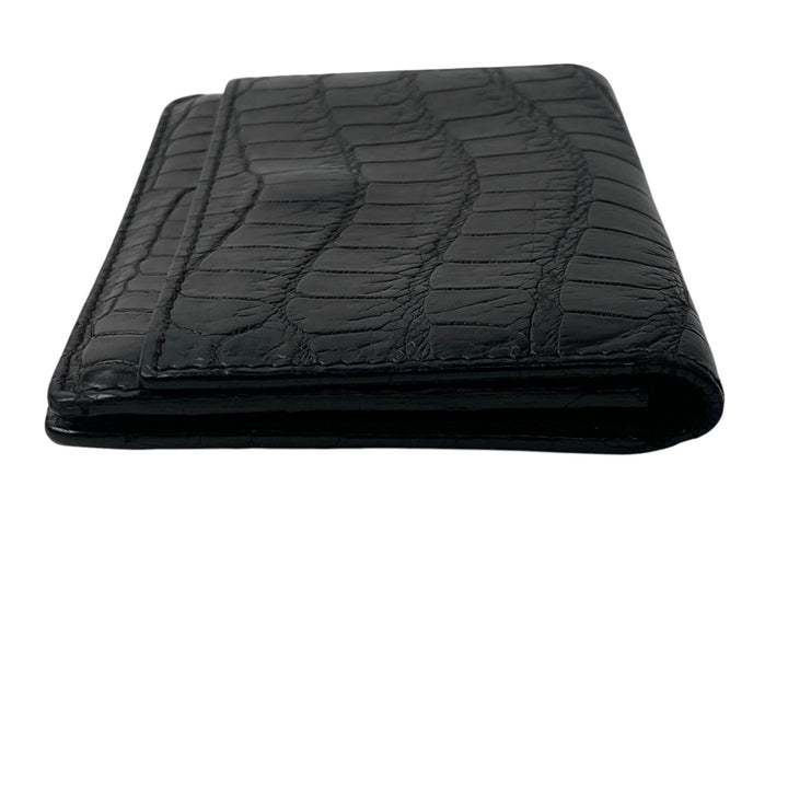 ボッテガヴェネタ BOTTEGA VENETA マットクロコ カードケース ブラック メンズ