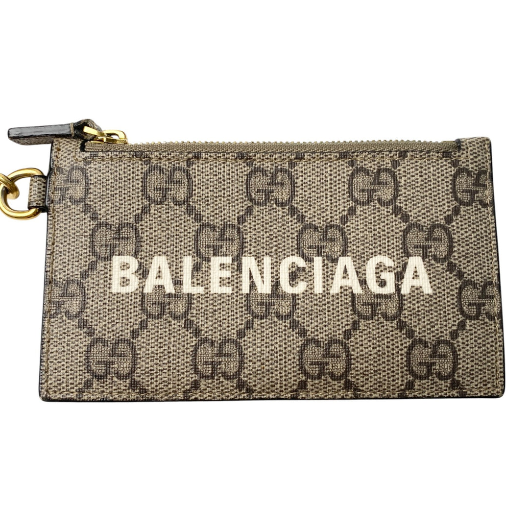 美品 グッチ GUCCI バレンシアガ BALENCIAGA レディース コラボ 681706 ショルダー コインケース