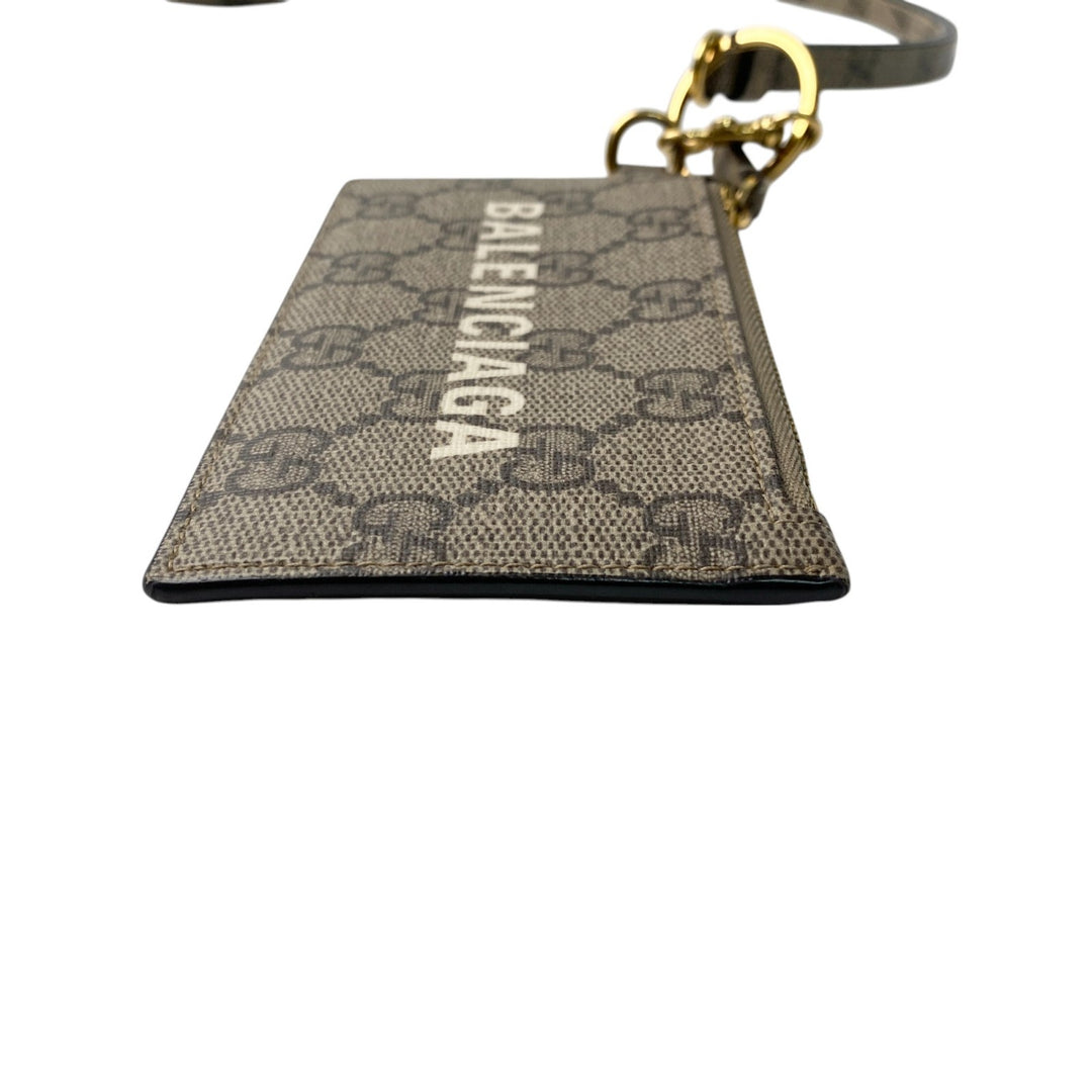 美品 グッチ GUCCI バレンシアガ BALENCIAGA レディース コラボ 681706 ショルダー コインケース