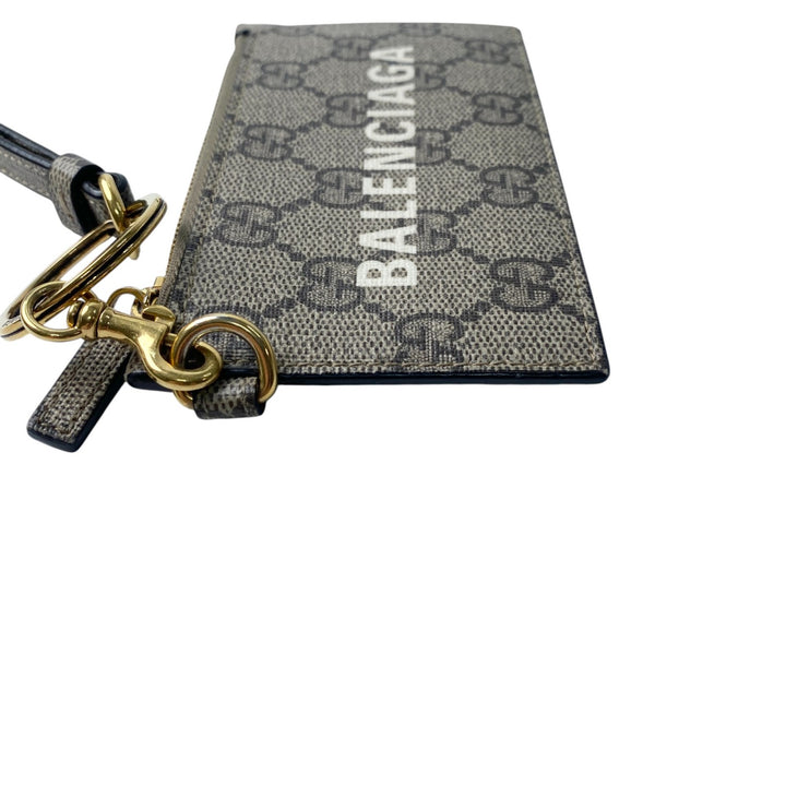 美品 グッチ GUCCI バレンシアガ BALENCIAGA レディース コラボ 681706 ショルダー コインケース