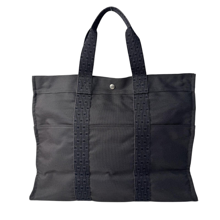 美品 エルメス HERMES エールライン トートバッグ GM キャンバス レディース