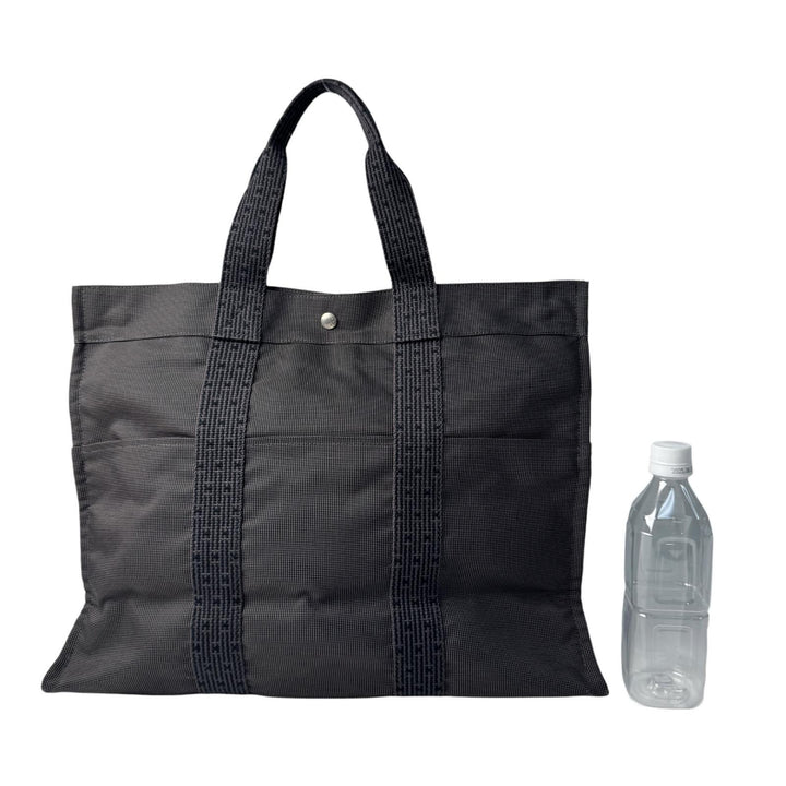 美品 エルメス HERMES エールライン トートバッグ GM キャンバス レディース