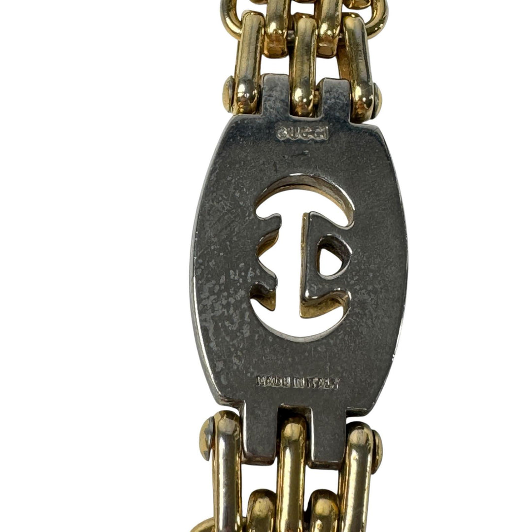 グッチ GUCCI インターロッキングG チェーンベルト ロゴチャーム付 75 レディース
