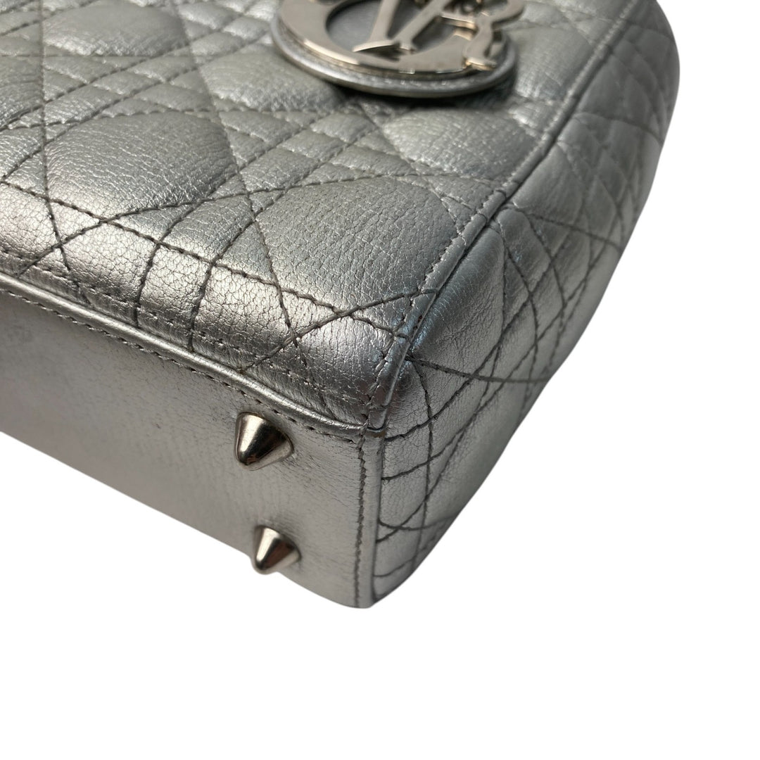 美品 ディオール DIOR レディース マイレディディオール カナージュ 2way ショルダーバッグ ハンドバッグ 斜めがけ クロスボディ