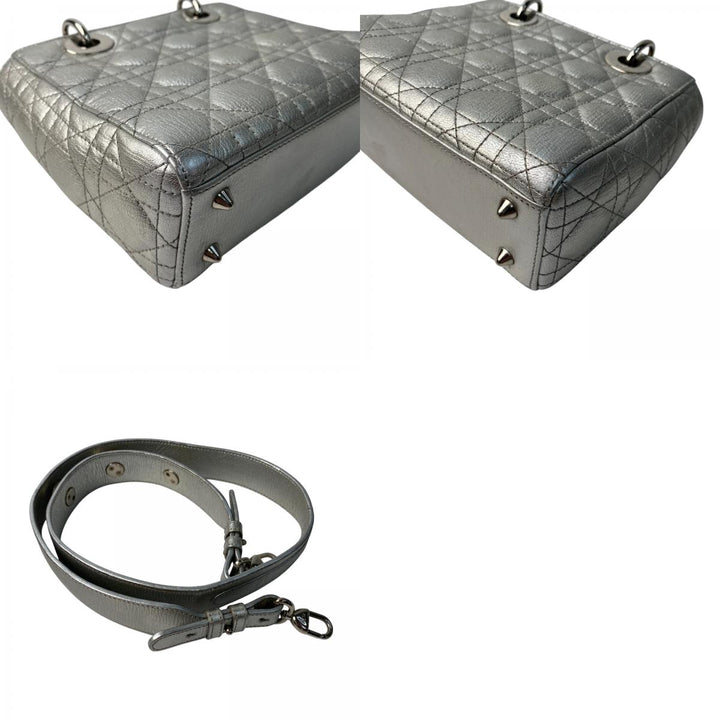 美品 ディオール DIOR レディース マイレディディオール カナージュ 2way ショルダーバッグ ハンドバッグ 斜めがけ クロスボディ