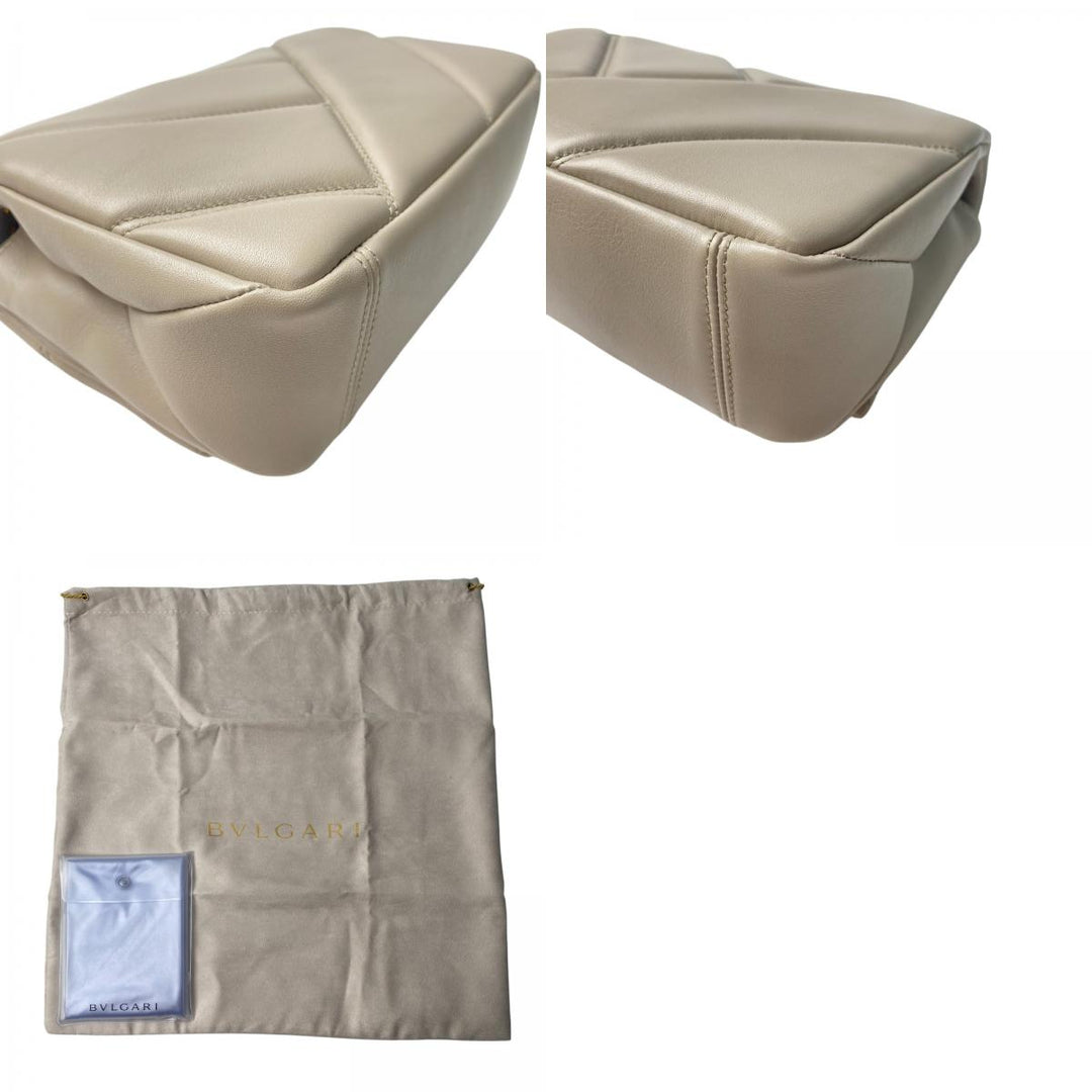 未使用 ブルガリ BVLGARI レディース セルペンティ ハンドバッグ レザー