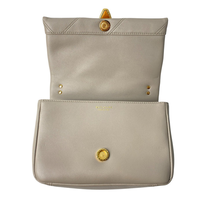 未使用 ブルガリ BVLGARI レディース セルペンティ ハンドバッグ レザー