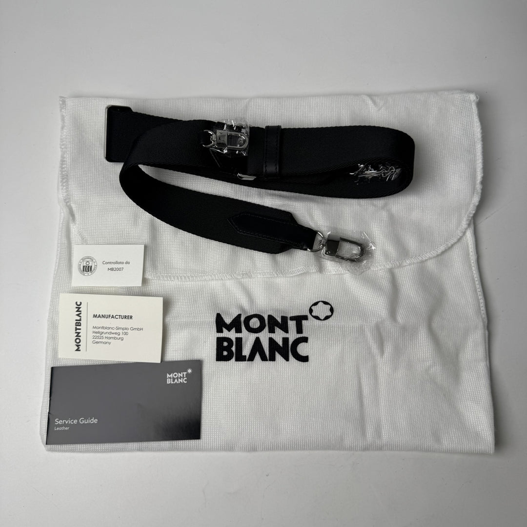 美品 モンブラン MONTBLANC メッセンジャー ショルダーバッグ ブラック 斜めがけ クロスボディ メンズ