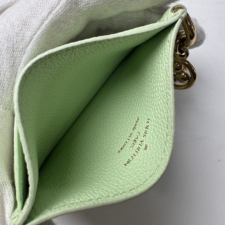 ルイヴィトン LOUIS VUITTON モノグラム アンプラント ポルト カルト LV チャーム カードケース M83584 IC レディース