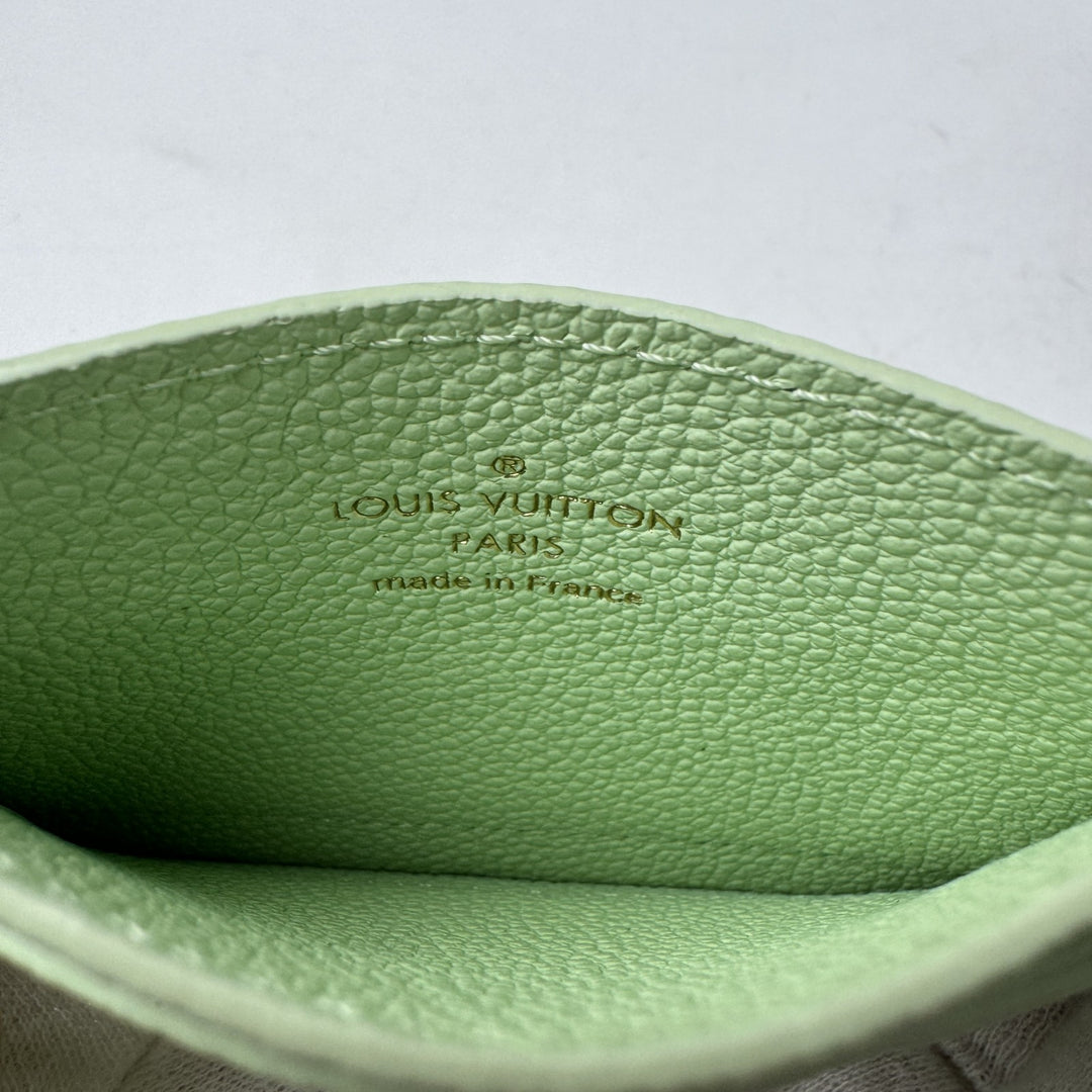 ルイヴィトン LOUIS VUITTON モノグラム アンプラント ポルト カルト LV チャーム カードケース M83584 IC レディース