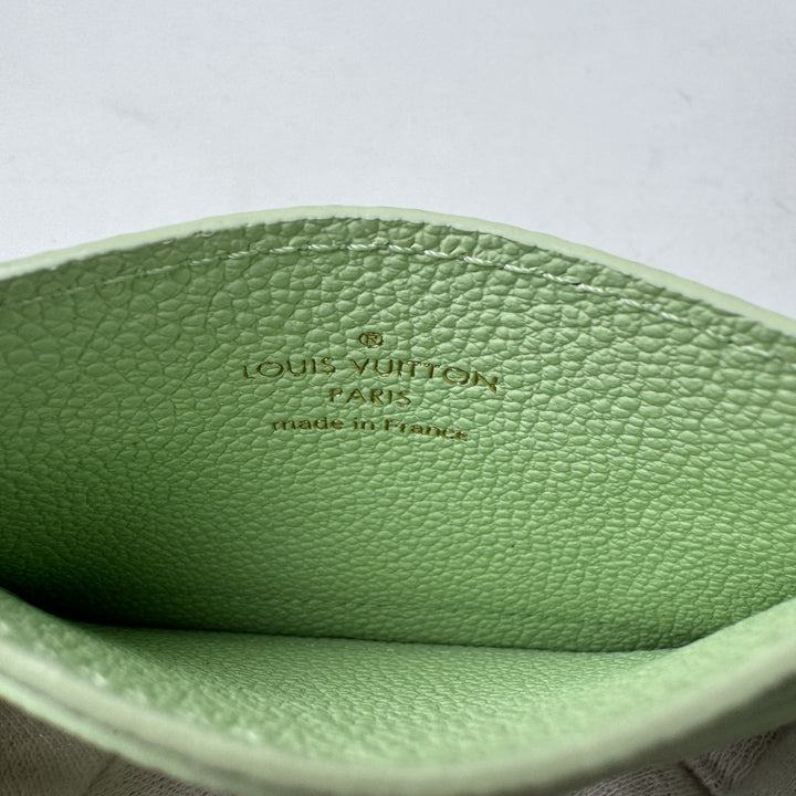 ルイヴィトン LOUIS VUITTON モノグラム アンプラント ポルト カルト LV チャーム カードケース M83584 IC レディース