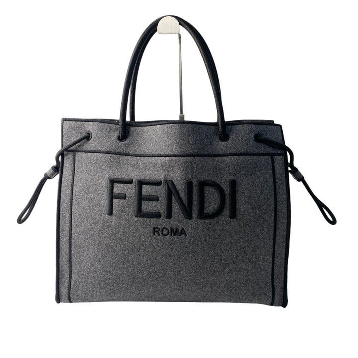 未使用 フェンディ FENDI レディース ショッパー ロゴ トートバッグ 8BH379 肩がけ