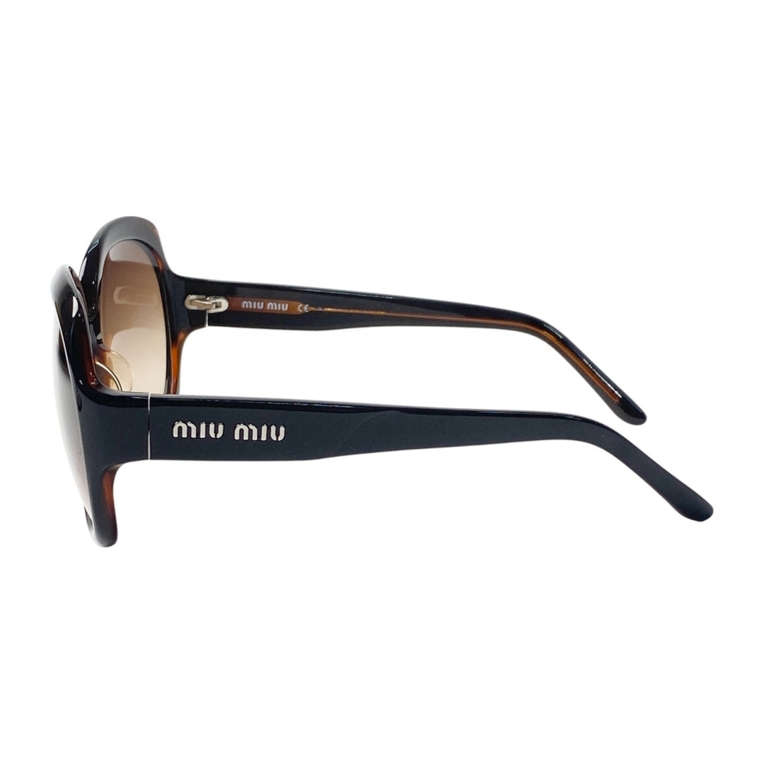 美品 ミュウミュウ MIUMIU レディース ロゴ サングラス 度なし