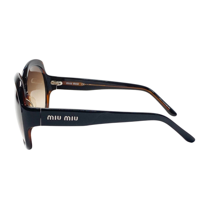 美品 ミュウミュウ MIUMIU レディース ロゴ サングラス 度なし