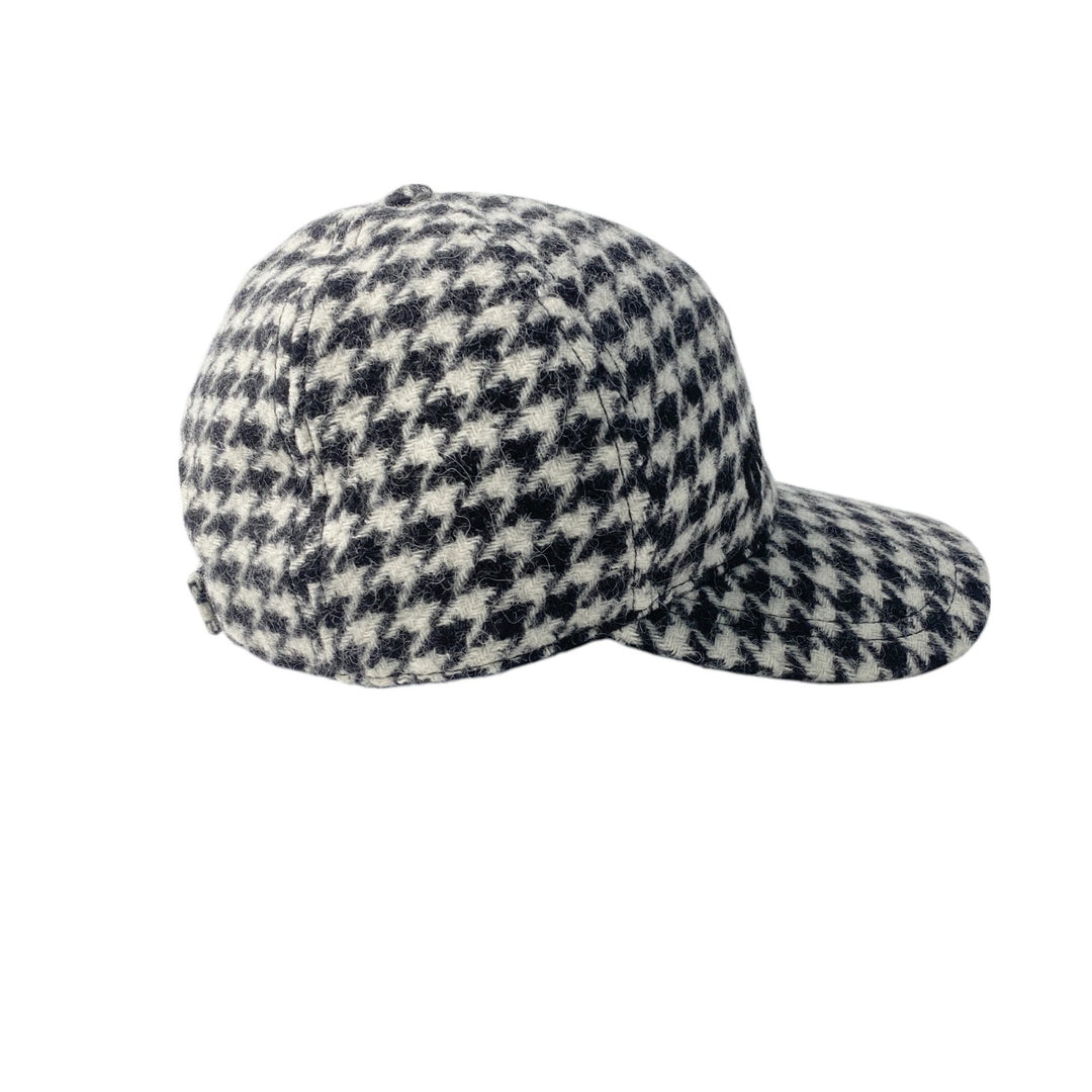 美品 ミュウミュウ MIUMIU ロゴ キャップ M 5HC179 千鳥柄 レディース