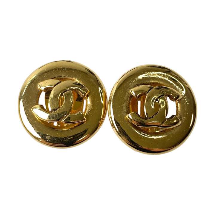 シャネル CHANEL レディース ココマーク イヤリング ゴールド