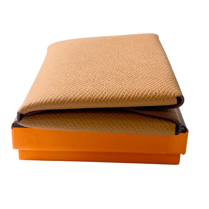 新品 エルメス HERMES レディース ガルヴィ デュオ ゴールド エプソン W刻印 コインケース