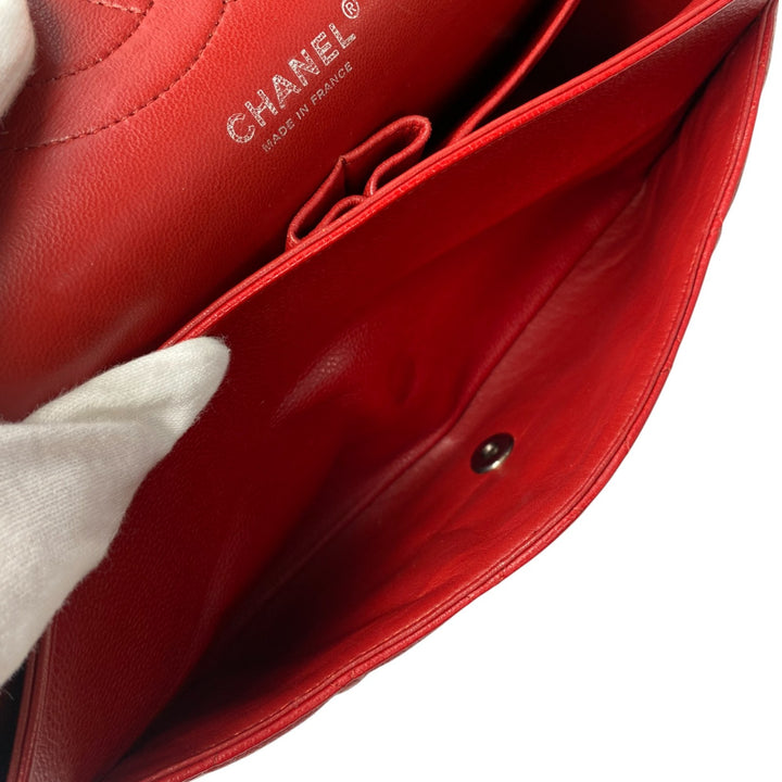 美品 シャネル CHANEL レディース ダブルフラップ マトラッセ ショルダーバッグ ターンロック 14番台