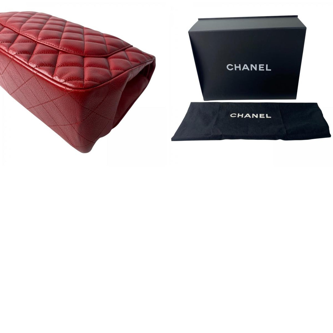 美品 シャネル CHANEL レディース ダブルフラップ マトラッセ ショルダーバッグ ターンロック 14番台