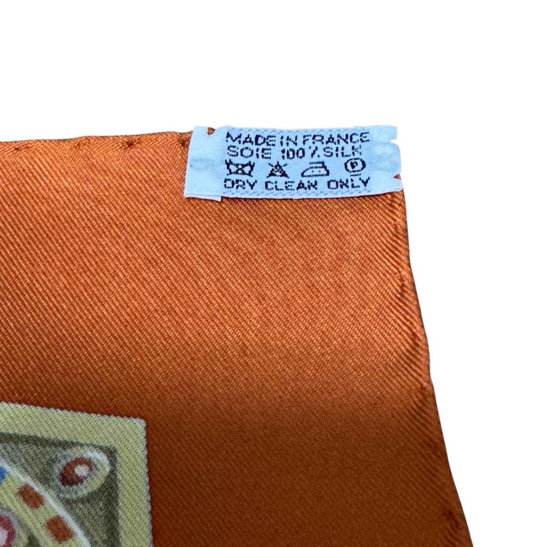 美品 エルメス HERMES カレ90 正義の騎士の勝利 スカーフ シルク レディース