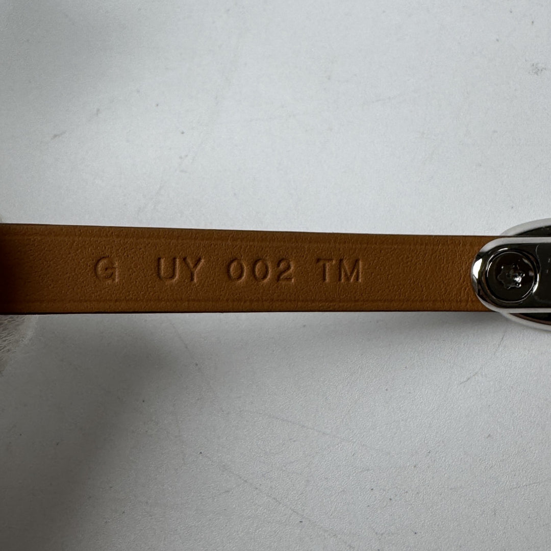 新品 エルメス HERMES ミニ タラサ ブレスレット エトゥープ SV金具 G刻印 #T2 H500522 レディース