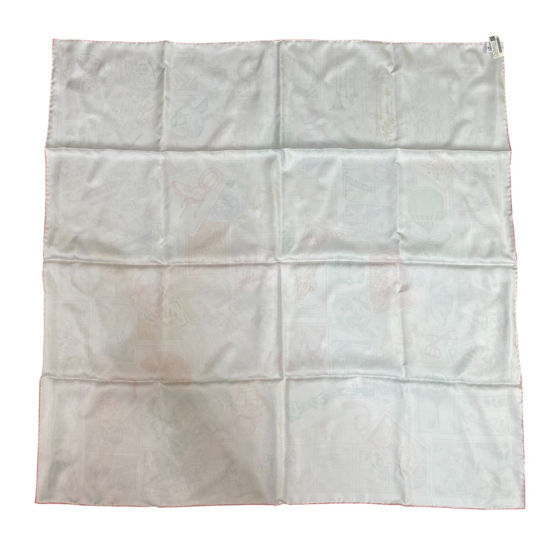 未使用 エルメス HERMES カレ 90 フォーブルの切手愛好家 レディース