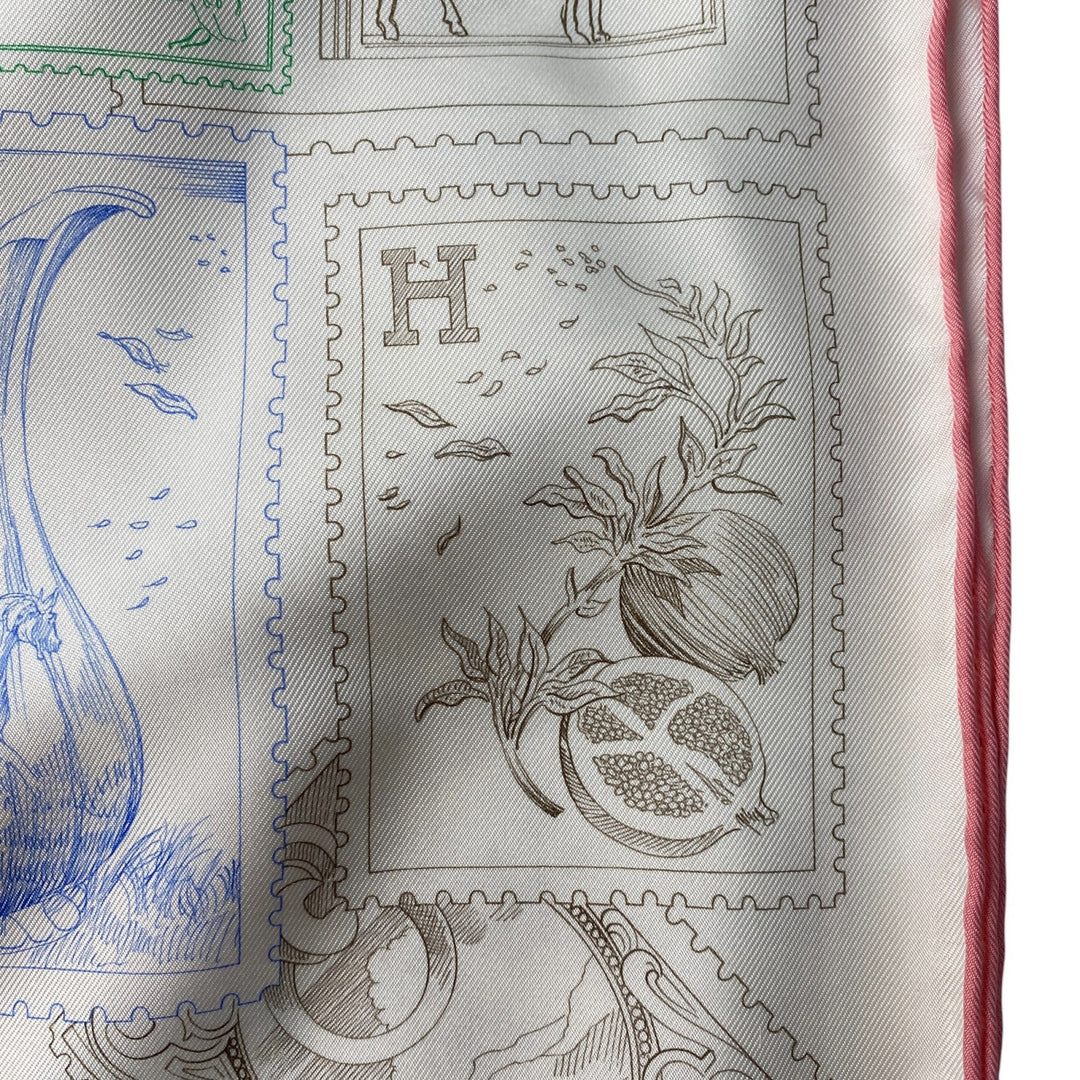 未使用 エルメス HERMES カレ 90 フォーブルの切手愛好家 レディース