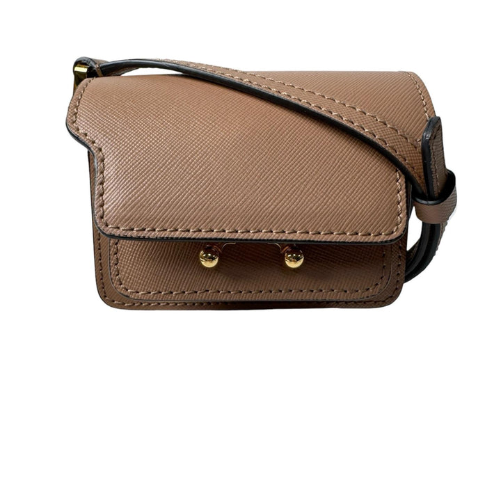 美品 マルニ MARNI マルニ トランク ナノ ショルダーバッグ 斜めがけ クロスボディ レディース