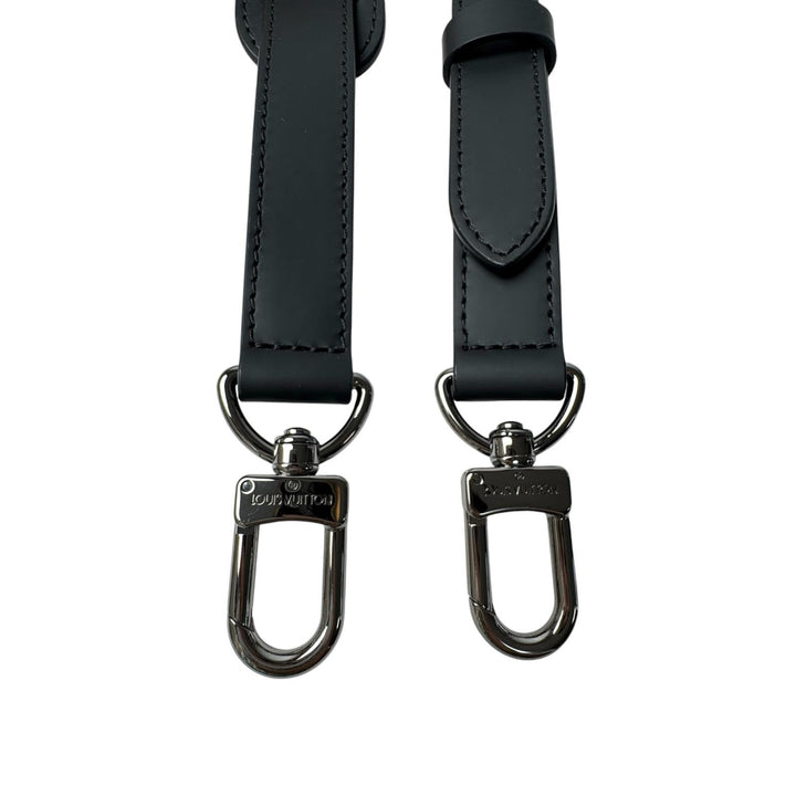 美品 ルイ ヴィトン LOUIS VUITTON ショルダーストラップ ブラック SV金具 メンズ
