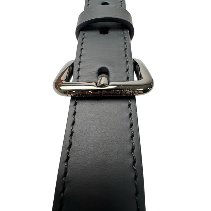 美品 ルイ ヴィトン LOUIS VUITTON ショルダーストラップ ブラック SV金具 メンズ